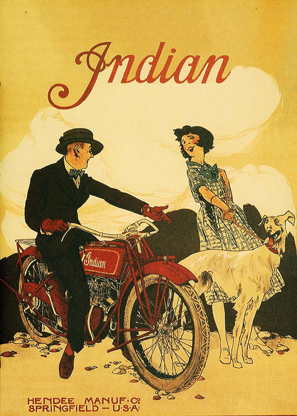 Indian motorcycle ad 1930s
